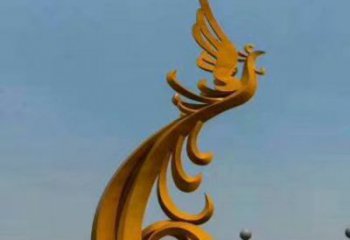 金鳳凰雕塑廠家 瑞鳥雕塑品 提供金鳳凰雕塑供應商