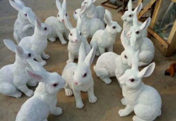 小白兔雕塑廠家 家禽動(dòng)物題材 小白兔雕塑制作