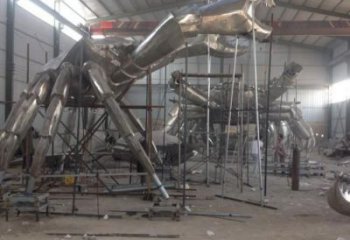 不銹鋼螃蟹雕塑廠家 鍛造工藝 螃蟹雕塑生產(chǎn)制作