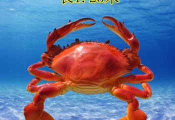 彩繪螃蟹雕塑廠家 生物標(biāo)識類 大型彩繪螃蟹雕塑生產(chǎn)