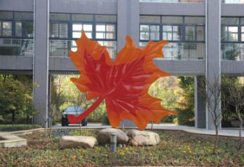 紅楓葉雕塑廠家 園林植物體系 不銹鋼紅楓葉雕塑產(chǎn)品