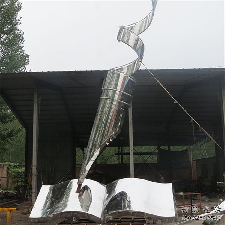 鋼筆雕塑 書本筆尖雕塑 不銹鋼鋼琴雕塑