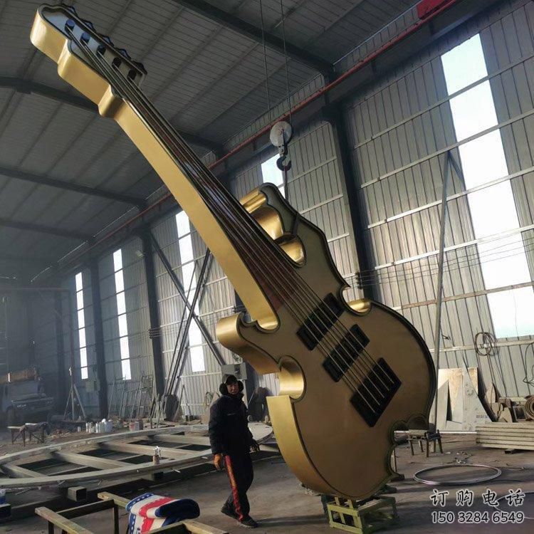 大提琴雕塑廠家 民族樂(lè)器風(fēng)情 大型大提琴雕塑
