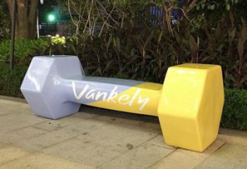 啞鈴雕塑廠家 公園景觀雕塑  不銹鋼啞鈴雕塑