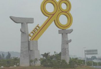 鑰匙雕塑 城市景觀建筑 不銹鋼鑰匙雕塑廠家