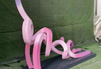 抽象貓雕塑廠家 抽象動物雕塑 不銹鋼抽象貓雕塑