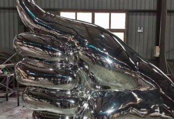 點贊拇指雕塑廠家 鏡面不銹鋼點贊手雕塑