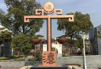天平秤雕塑廠家 公園小品 不銹鋼天平秤雕塑