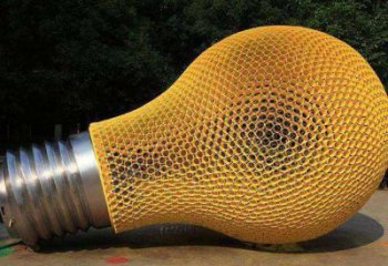 電燈泡雕塑廠家 烤漆鏤空雕塑 不銹鋼電燈泡雕塑制作