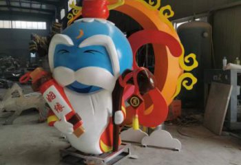 月老雕塑 彩繪人偶擺件 戶外月老雕塑廠家