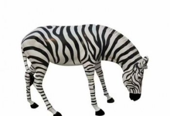 公園斑馬雕塑 中式彩繪小品 戶外仿真斑馬雕塑廠家