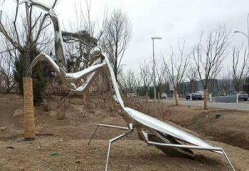 中式螳螂雕塑 公園草地小品 戶外中式螳螂雕塑廠家