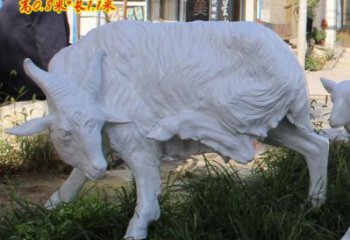 風景區山羊雕塑廠家 中式室內擺件 戶外仿真山羊雕塑