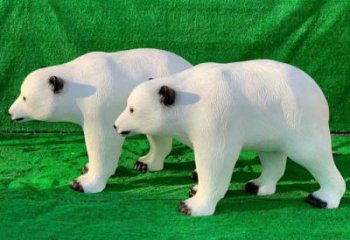 街道狗熊雕塑廠家 創(chuàng)意村口小品 戶外仿真狗熊雕塑