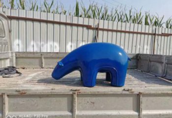 庭院狗熊雕塑廠家 歐式仿真擺件 戶外噴漆狗熊雕塑