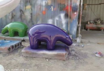 幼兒園狗熊雕塑廠家 卡通噴漆小品 室內(nèi)異形狗熊雕塑