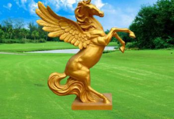 別墅區(qū)天馬雕塑廠家 卡通噴漆小品 農(nóng)村抽象天馬雕塑