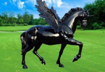 游樂(lè)場(chǎng)天馬雕塑廠家 房地產(chǎn)賓館擺件 住宅小區(qū)仿真天馬雕塑