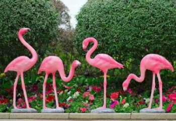 彩繪丹頂鶴雕塑廠家 卡通噴漆小品 草地仿真丹頂鶴雕塑