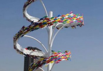 商業街金魚雕塑廠家 大型戶外擺件 步行街異形金魚雕塑