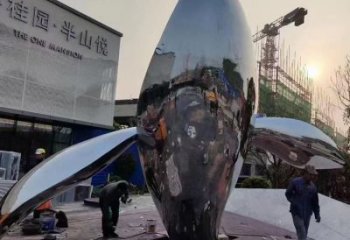 園林金魚雕塑廠家 大型房地產擺件 街道戶外金魚雕塑