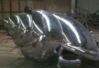 鍛造海螺雕塑廠家 卡通鏡面擺件 廣場仿真海螺雕塑