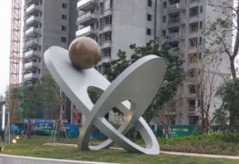 街道玉兔雕塑廠家 創意村口小品 酒店拉絲玉兔雕塑