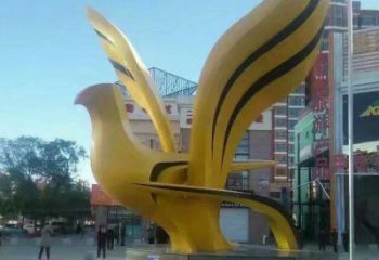 噴漆飛鴿雕塑廠家 大型商業(yè)街擺件 步行街異形飛鴿雕塑