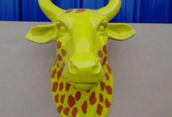 商業街牛角雕塑廠家 大型戶外擺件 步行街異形牛角雕塑