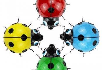 仿真甲殼蟲(chóng)雕塑廠家 大型抽象擺件 公園噴漆甲殼蟲(chóng)雕塑