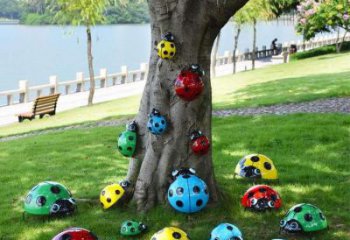 風(fēng)景區(qū)甲殼蟲(chóng)雕塑廠家 中式戶外擺件 彩繪仿真甲殼蟲(chóng)雕塑