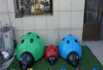 商場(chǎng)甲殼蟲(chóng)雕塑廠家 中式戶外小品 酒店拉絲甲殼蟲(chóng)雕塑