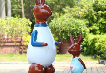 商場(chǎng)袋鼠雕塑廠家 中式室內(nèi)小品 酒店彩繪袋鼠雕塑