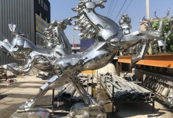 風景區奔馬雕塑廠家 中式現代擺件 風景區仿真奔馬雕塑