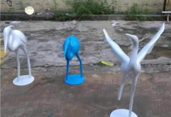 戶外雀鳥雕塑廠家 現(xiàn)代戶外小品 酒店烤漆雀鳥雕塑