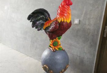風景區(qū)金雞雕塑廠家 中式室內(nèi)擺件 彩繪現(xiàn)代金雞雕塑
