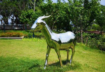 鍛造綿羊雕塑廠家 鏡面現(xiàn)代擺件 廣場鏡面綿羊雕塑