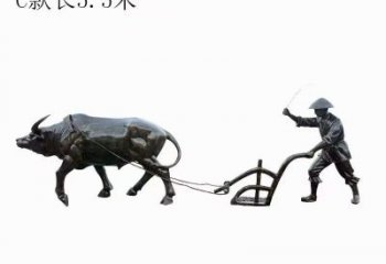 園林耕牛雕塑廠家 大型創(chuàng)意擺件 街道仿古耕牛雕塑
