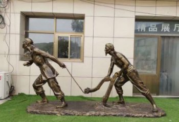 戶外耕牛雕塑廠家 街頭小品 廣場(chǎng)公園耕牛雕塑