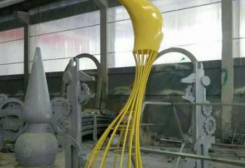 鏤空鳳鳥雕塑廠家 現(xiàn)代抽象擺件 房地產(chǎn)切面鳳鳥雕塑