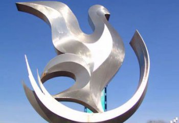 商場(chǎng)鴿子雕塑廠家 中式戶外小品 戶外拉絲鴿子雕塑