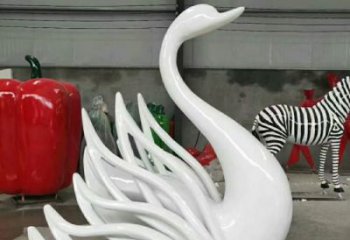 別墅天鵝雕塑廠家 卡通噴漆小品 農村現(xiàn)代天鵝雕塑
