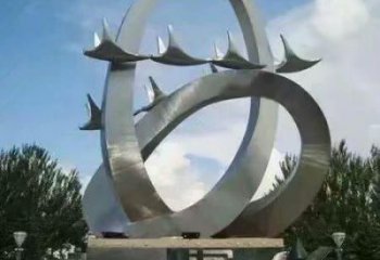 彩繪海鷗雕塑廠家 現(xiàn)代噴漆小品 草地切面海鷗雕塑