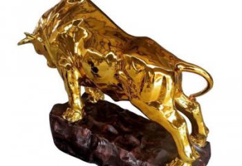 玄關金牛雕塑廠家 創意酒店擺件 現代金牛雕塑