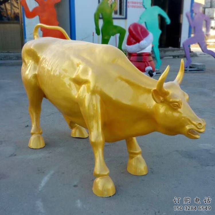 公園金牛雕塑廠家 中式啞光小品 風景區仿古金牛雕塑