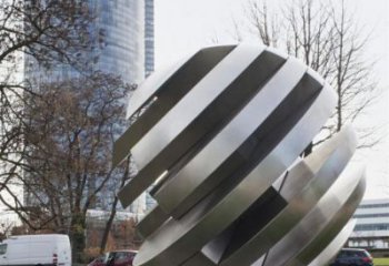 異形球狀雕塑廠家 現(xiàn)代創(chuàng)意小品 公園不銹鋼球狀雕塑