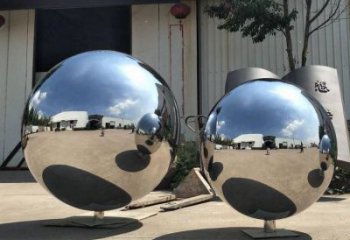 鏡面球狀雕塑廠家 現(xiàn)代創(chuàng)意小品 別墅區(qū)不銹鋼球狀雕塑