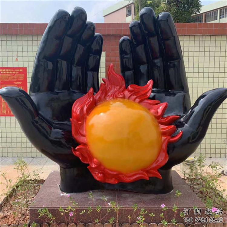 烤漆火炬雕塑廠家 現代創意小品 商業街不銹鋼火炬雕塑