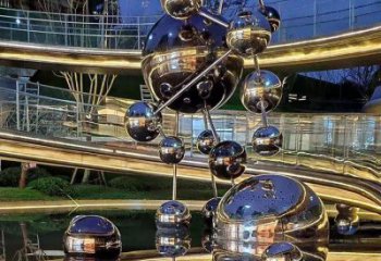 鍛造星球雕塑廠家 懸空公園小品 戶外不銹鋼星球雕塑