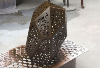 異形石頭雕塑廠家 現代小品 廣場不銹鋼石頭雕塑